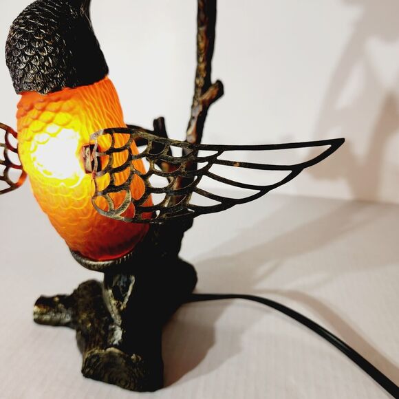 Hummingbird Bedside Lamp Night Light Decorative Resin 2004 Amber Bronze *Read - Picture 11 of 16